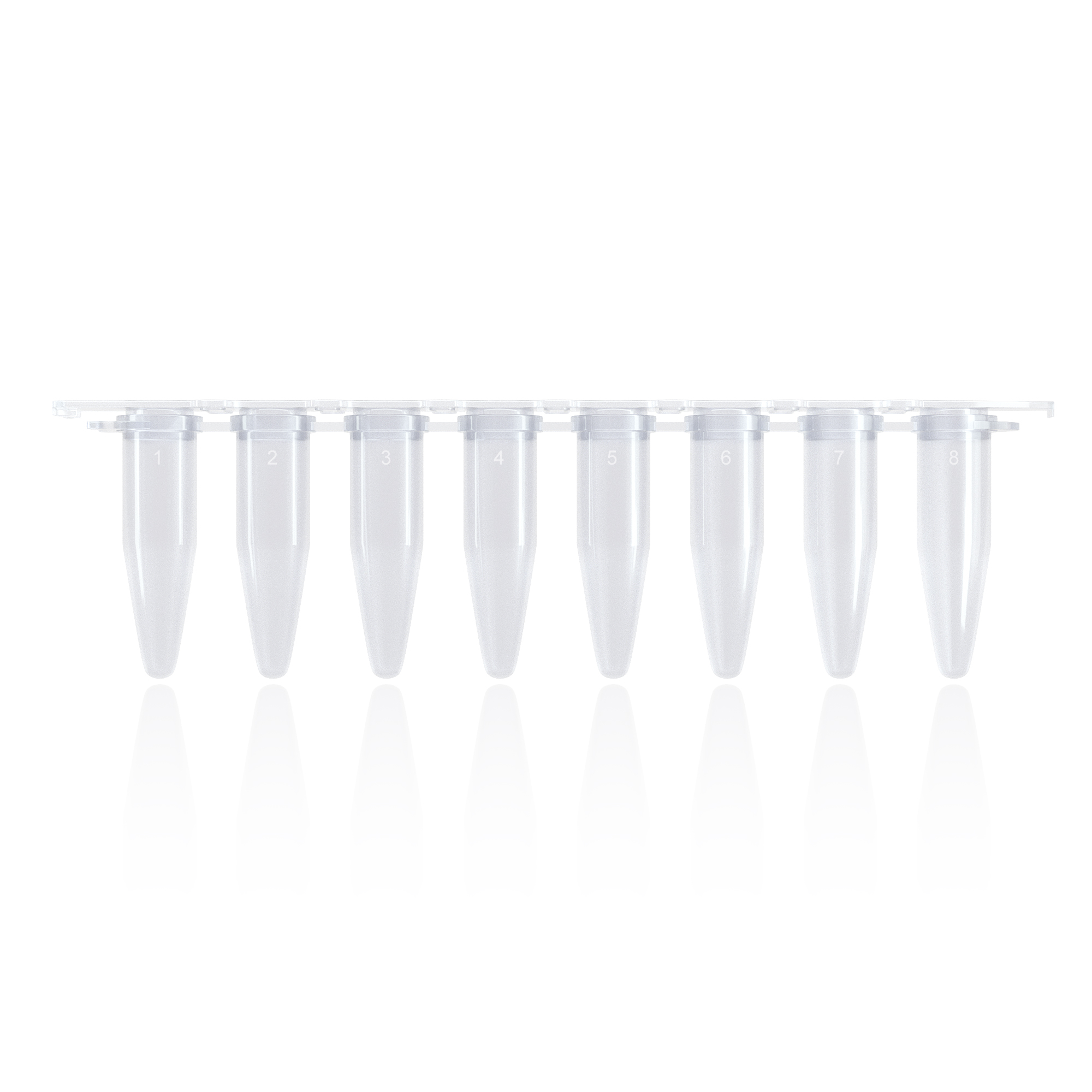 0.2 ml 8-Tube PCR Strips (with Caps)