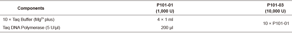 Taq DNA Polymerase (Mg2+ plus Buffer)