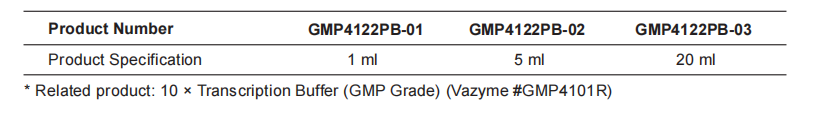 T7 CapMax RNA Polymerase (200 U/&mu;l, GMP Grade) 